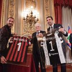 Calm before the Storm. Captains Buffon and Bonucci meet ahead of tonight's Copa Italia Final in Rome #coppaitalia #juventusvsacmilan #juve #acmilan #juventus #forzajuve #bonucci #buffone #rome #bianconeri