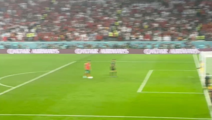 Morocco beats Spain on penalties. What a night for Africa. Man on scene Doc Bhamjee saying Morocco had huge support today and terrific atmosphere. Well done Morocco 🇲🇦#morocco #moroccopenalty #moroccanfans #spainvsmorocco #fifaworldcup #qatar #qatar2022 #educationcitystadium #ashrafhakimi #hakimipenalty #spain #spanishfans