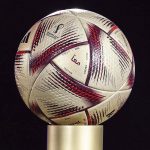 Gold Adidas Al Hilm 2022 Qatar 🇶🇦 World Cup Semi Final and final ball released. We are there. What’s your final prediction 😀 @adidasfootball @adidas . Al hilm means the dream #qatar2022🇶🇦 #qatar #qatar2022 #worldcupfinal #adidas #adidasworldcupball #alhilm