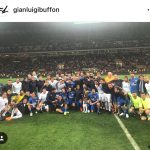 Legends on the pitch at the San Siro last night for Pirlos testimonial. And a young Pirlo coming off to Replace his Dad #lanottedelMaestro @andreapirlo21