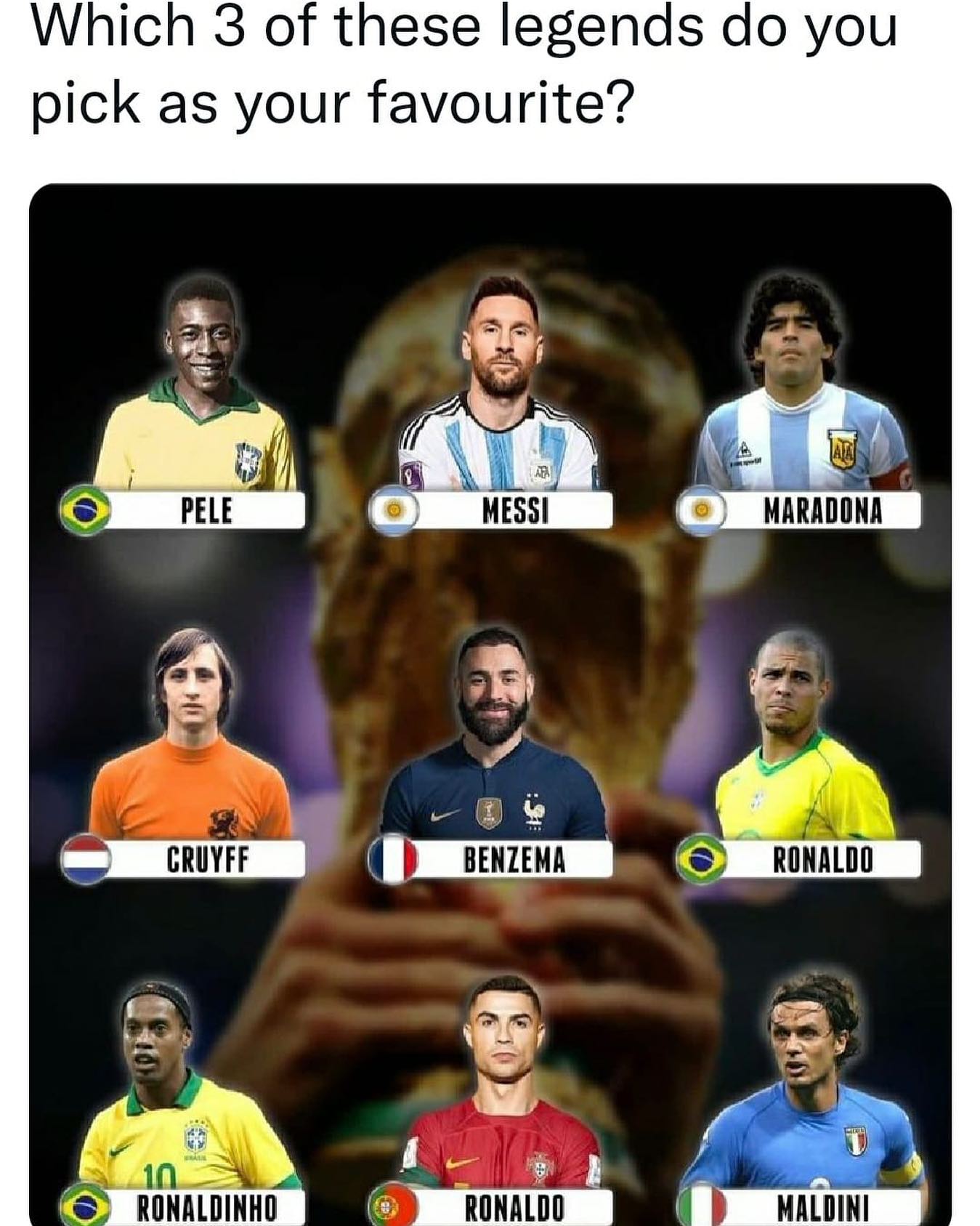 What’s ur pick? Only 3