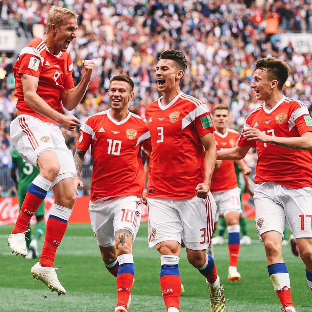 Russia 5 🇸🇦 Saudi Arabia 0. Great start by the Home Nation but the Saudis are Shite Man. Also the Saudi Prince is Alive Suarez and Salah and them must be bankers in Fantasy surely. The World Cup has started. Your Thoughts?#fifaworldcup2018 #russia2018 #russiavssaudiarabia #russia #moscow #worldcup #fifaworldcup