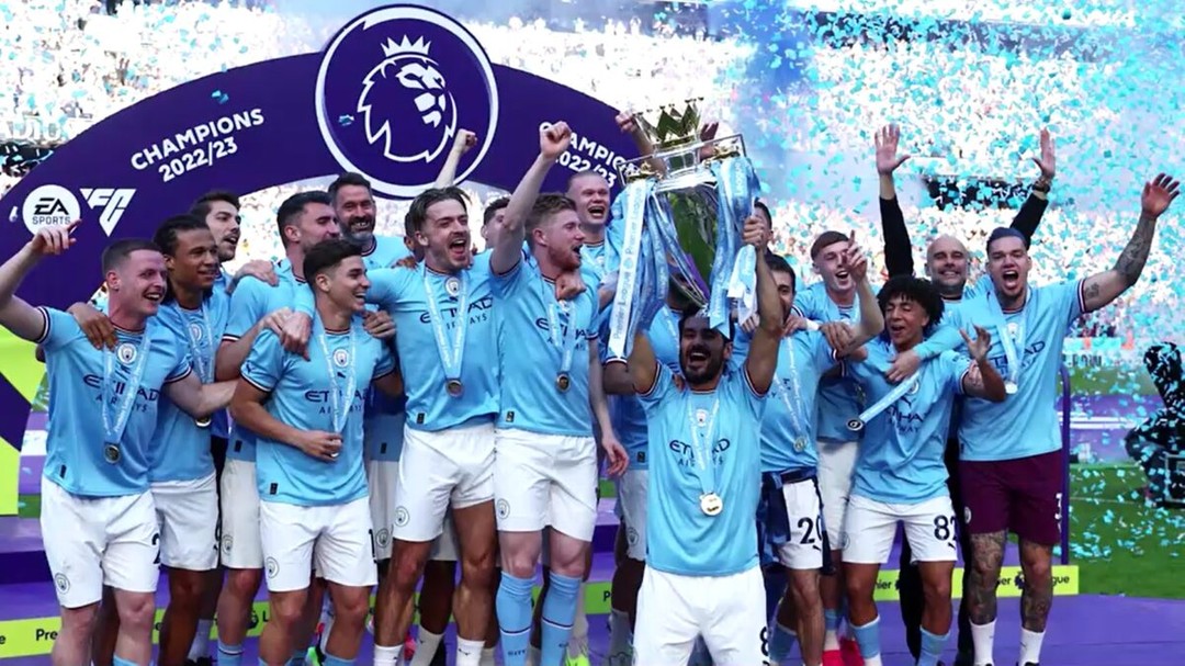 Man City Are the 2022/23 Champions. A Fantastic season. City were chasing down Arsenal with many pundits foreseeing the Arsenal colapse. I wanted Arsenal to win ofcourse. To see a new Champion but once Pep applied the Choke hold Citeh were relentless. Great Team,Strong team and oncourse to win the Champions League. Haaland is a Machine. Grealish, Bernado Silva and Gundogan,KDB .....Grealish says City Feel unstopabable. Well done to Man City,The Blue half. Now its on to the Champions League.#epl #mancity #citizens #manchestercity #citylifttrophy #champions #mancitychampions #citylifttitle #englishpremierleague #etihadstadium #mancityvsleicester