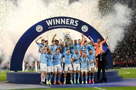 Congratulations Manchester City. UEFA champions league Champions. Finally Pep did it. The treble is a great achievement. Citeh weee the best team in the tournament. Average final. Musseeeve saves by Edison and Lukaku once again with some shocking misses. Well done Citeh#mancityvsinter #mancitychampions