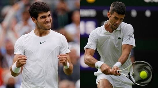 Epic Mens final tonight. Wimbledon finals were always Epic. Who will be? Alcaraz or Djokovic #wimbledon #wimbledon2023 #centrecourt #novakdjokovic #carlosalcaraz #sw19