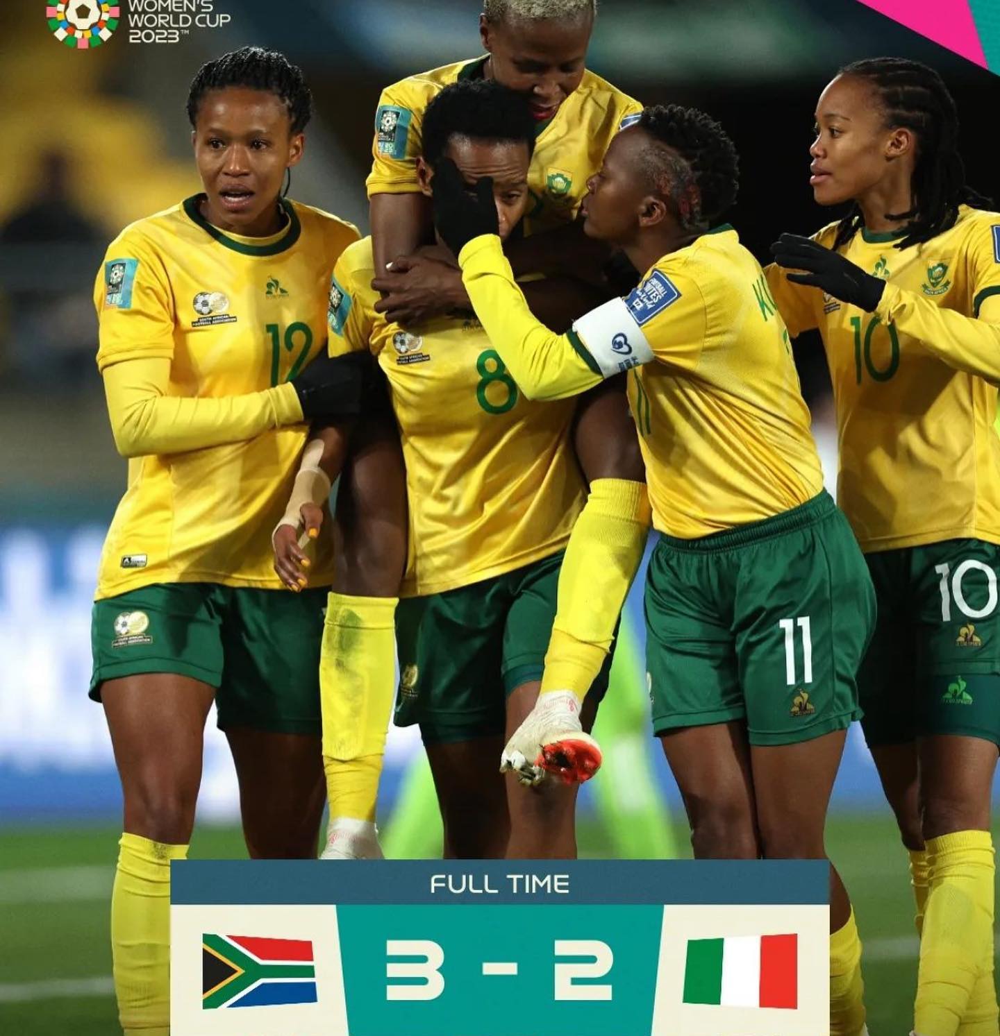 What a day yesterday. Banyana Banyana qualify for the round of 16 after beating Italy 3-2 and Marta bows out