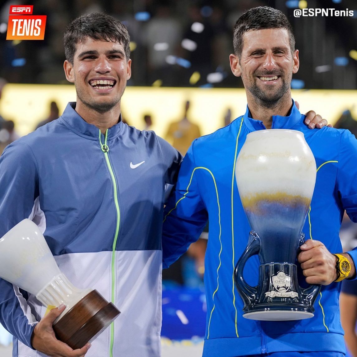 Stayed up after long to watch an unbelievable Tennis match. Djokovic beat Alcaraz in a final set tie break in the Cincinnati Masters. If you watched you will know. The shots and level of tennis. Well done Djoko