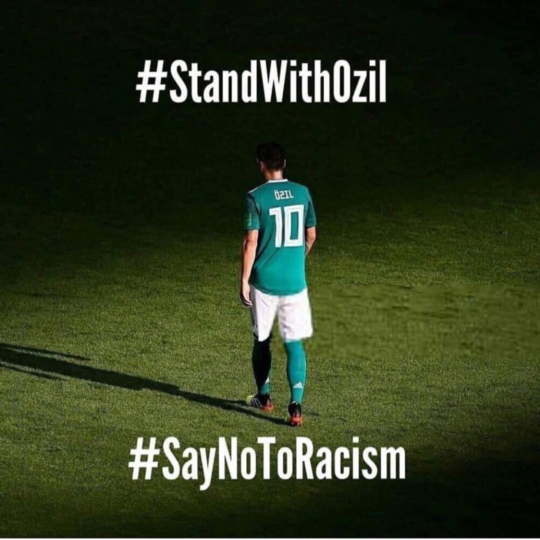 Stand with Ozil. Say no to Racism in football #standwithozil #saynotoracism #mesutözil #soccer #germany