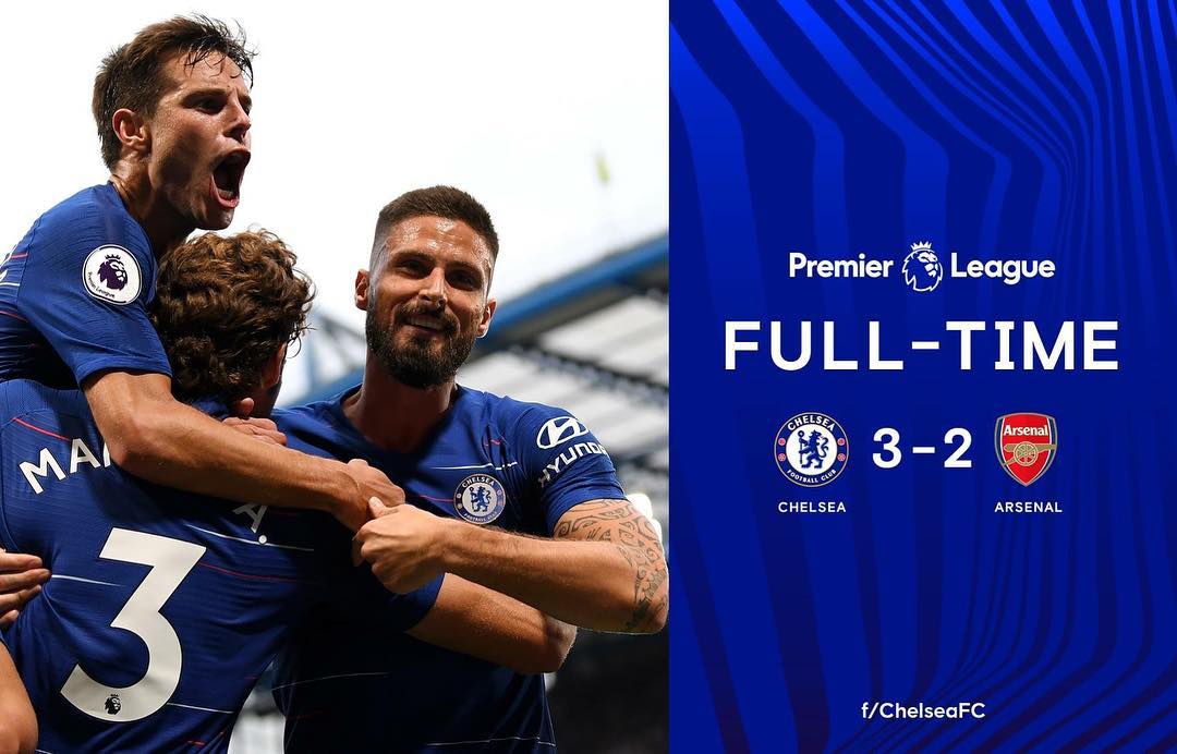 Chelsea clinch it️. Sorry Gunners. How was the game ?