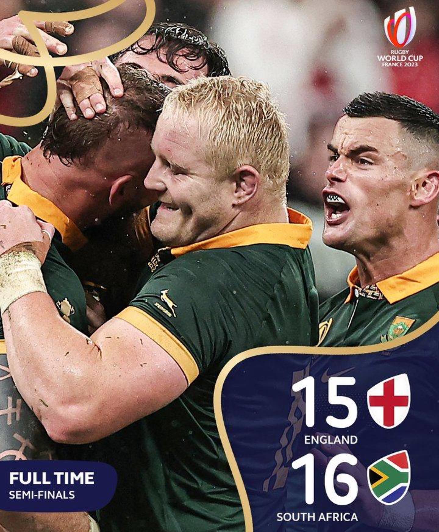 Bokke beat England to advance to the final of the Rugby World Cup 2023. All the celebrations from the fans at Melrose Arch, JHB @iamabdulmanack