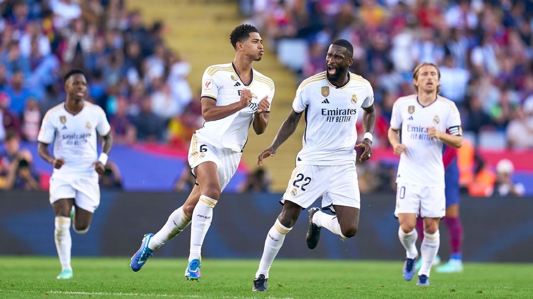 Real Madrid beat Barcelona 2-1 in the El Classico. Bellingham with a Double