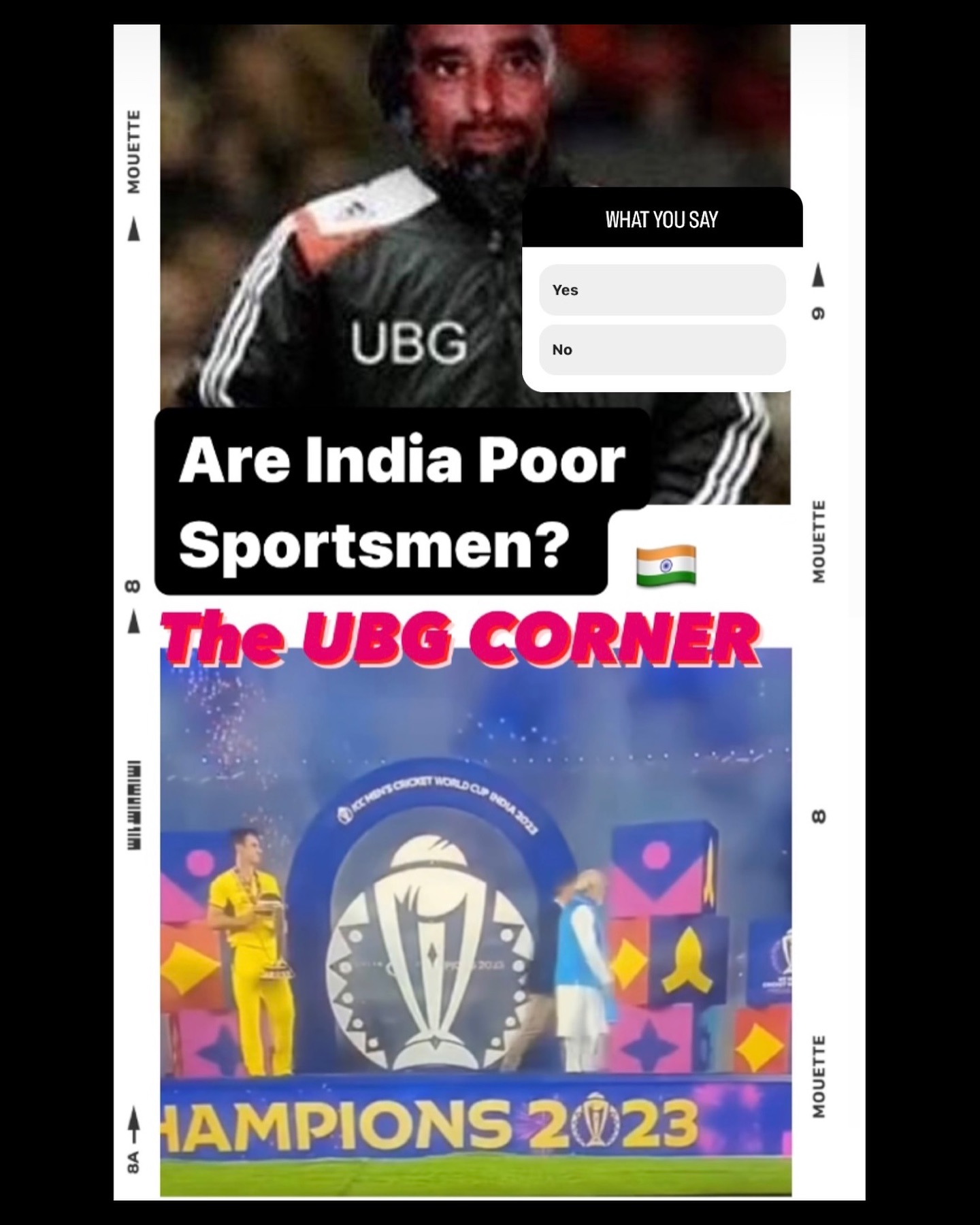 THE UNCLE BHAI GORA ColumnAre India Sore losers?Areh Wah. I just get back and Svoosh got me starting my column. I come home and Im watching the Trophy ceremony and I see poor Poor Cummins standing there like he a stranger in a Chaarow wedding and he wasnt part of the family.Cummins was presented with the trophy by India prime minister, Narendra Modi, and Australia deputy prime minister, Richard Marles. After the pair had given Cummins the trophy together and posed for photos, they walked off the stage, leaving Cummins by himself. Also the poor man had the trophy and the team was on the side. Poor man. Poor by India and the organising comiteee heh. Vee understand the country wanted to party and celebrate but at least give the Ossies the trophy properly. Qasam he i felt Cummins was like a white man proposing for a indian daughter in front of the fatherinlaw. Areh Wah. WHo agrees with me. Also all the firevorks were used for Diwali and not the presentatation.