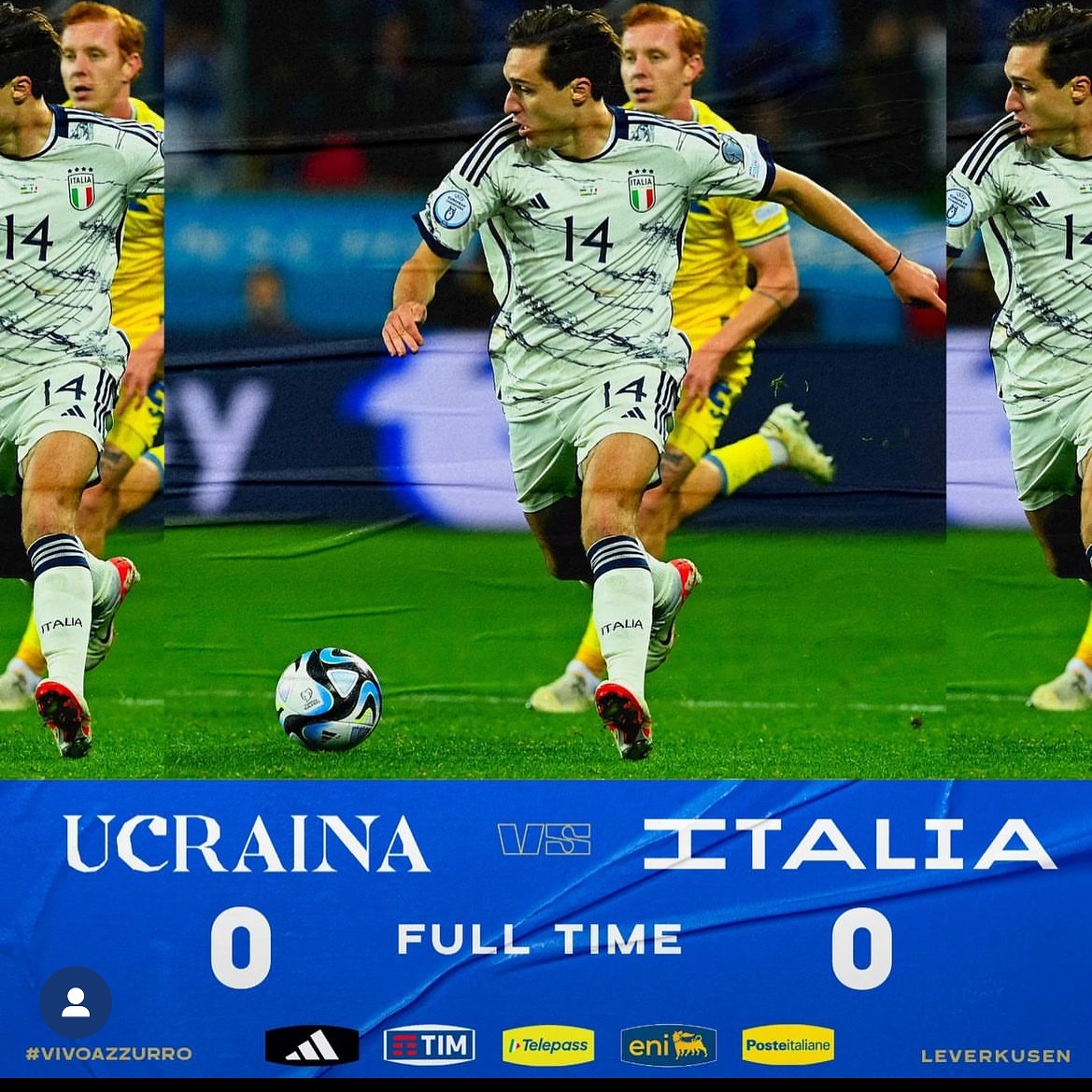 Tensed in Leverkusen. Italy Qualify for Euro 2024. We were lucky . Qualification was key. Forza Azurri. To the Euros we go#azzuri #italyvsukraine #euro2024