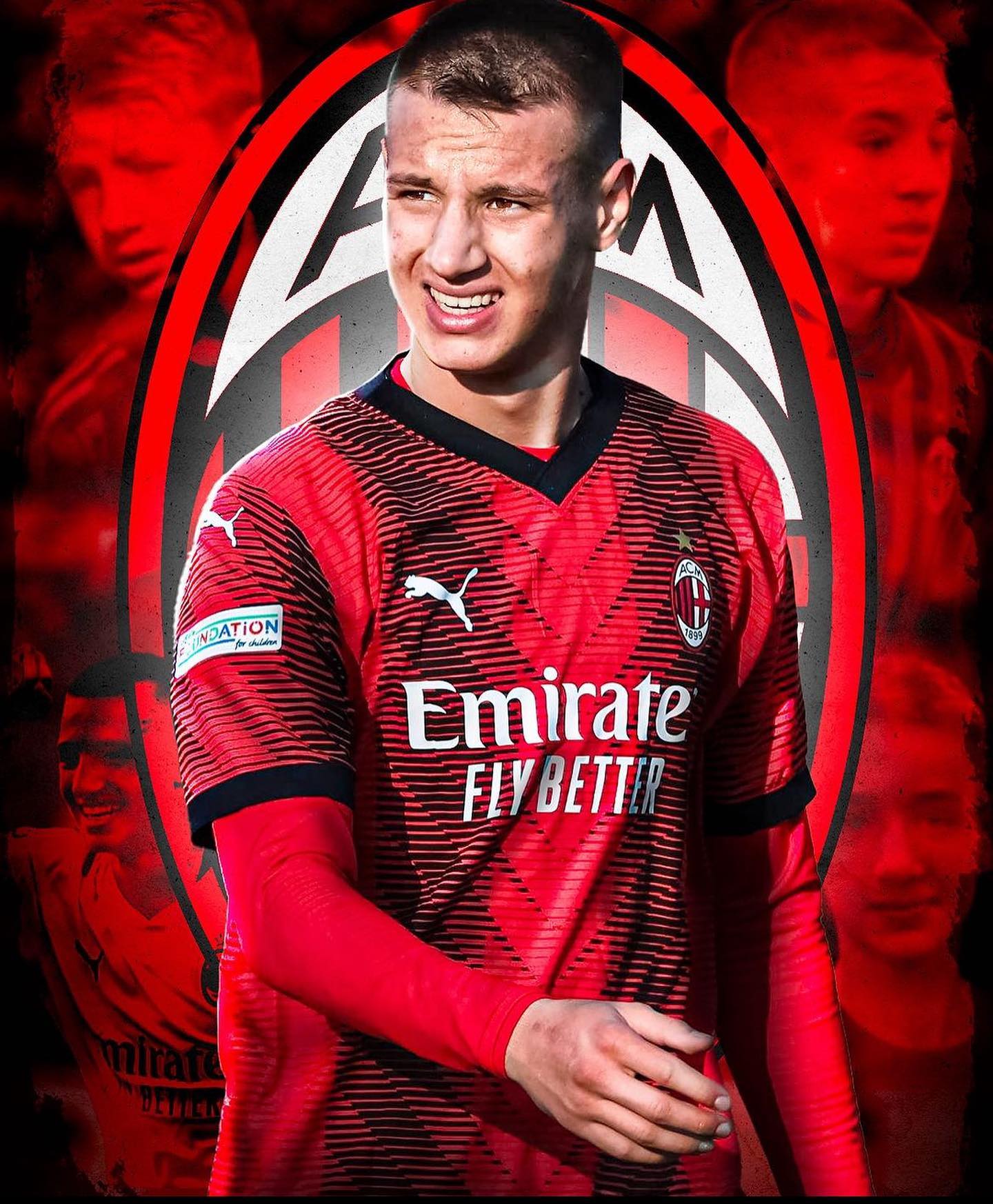 Francesco Camarda makes his debut for AC Milan at age 15. Watta thing#milan #acmilan #francesocamarda #camardadebut