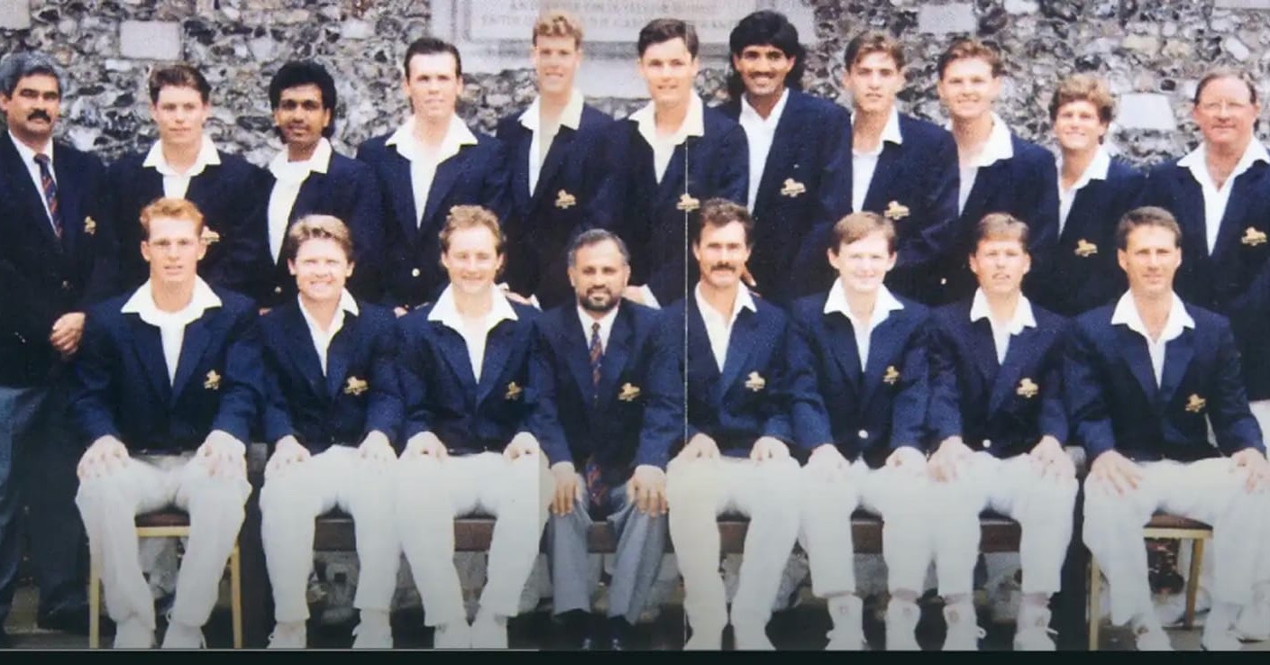 Transvaal team that went on a tour to UK 1992. @iamabdulmanack Jack Manack and Steven Jack. Recognise anybody else?#0018legendsproject #cricket #cricketsa #tvl #transvaal #uktour #transvaalcricket #gauteng #gautengcricket #1992