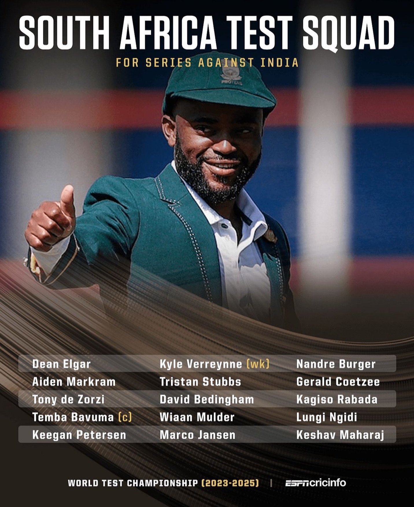 Summer and cricket always goes down. What’s your take on the Protea Test squad for the upcoming series vs India 🇮🇳 #proteas #sacricket #proteastestsquad #indiaseries #india #savsindia