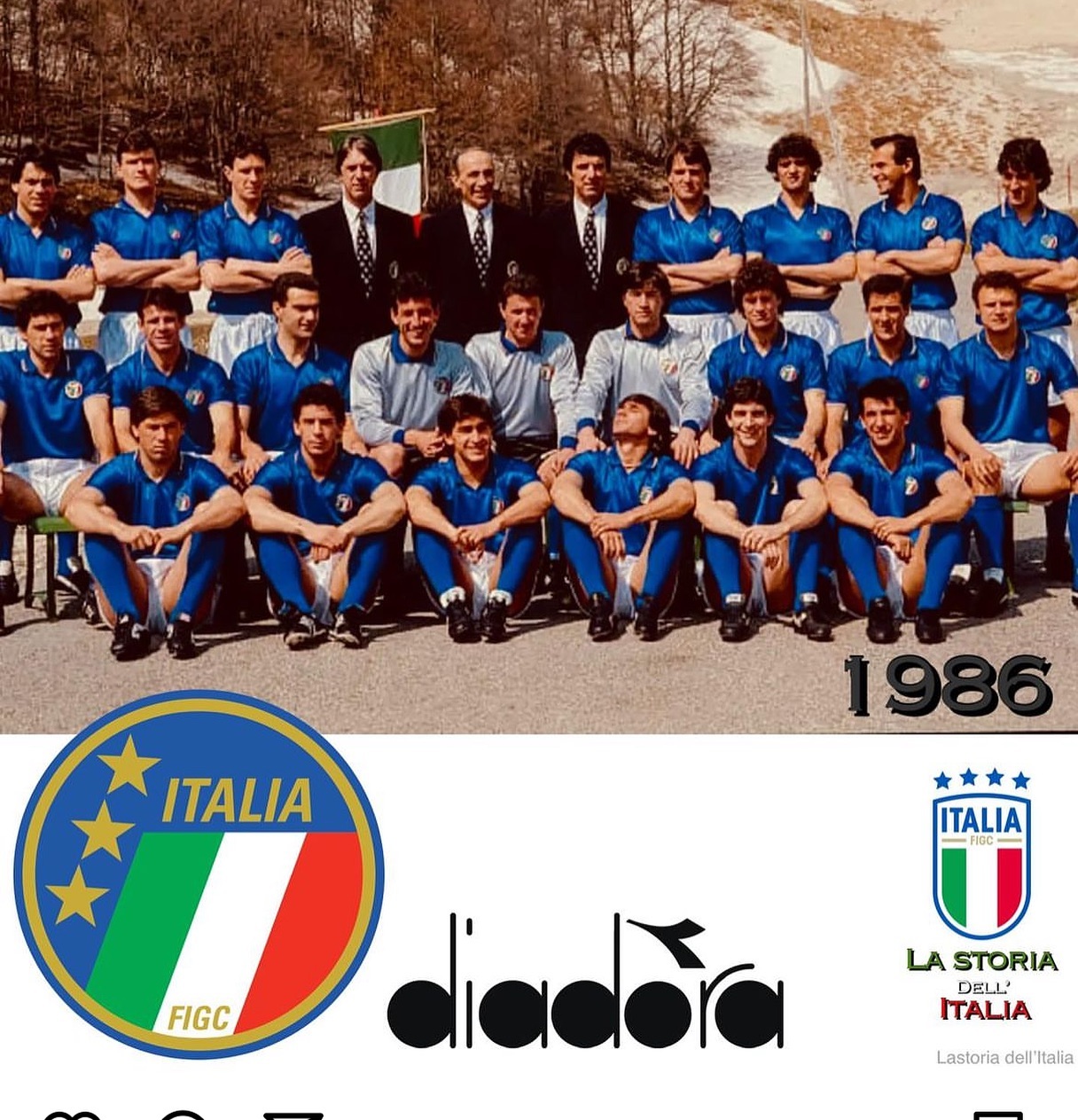 Italia in the 80s#azzuri #wednesdaywarriors #italia #azzuri #diadora #vintage