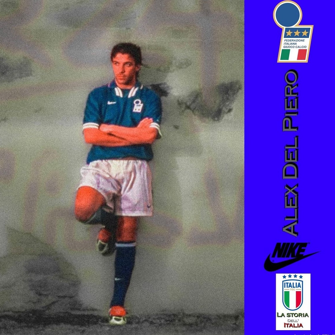 Remember this Italia Euro 96 kit. Watta Classic#retro #retrofootballjerseys #azzuri #italia #euro96