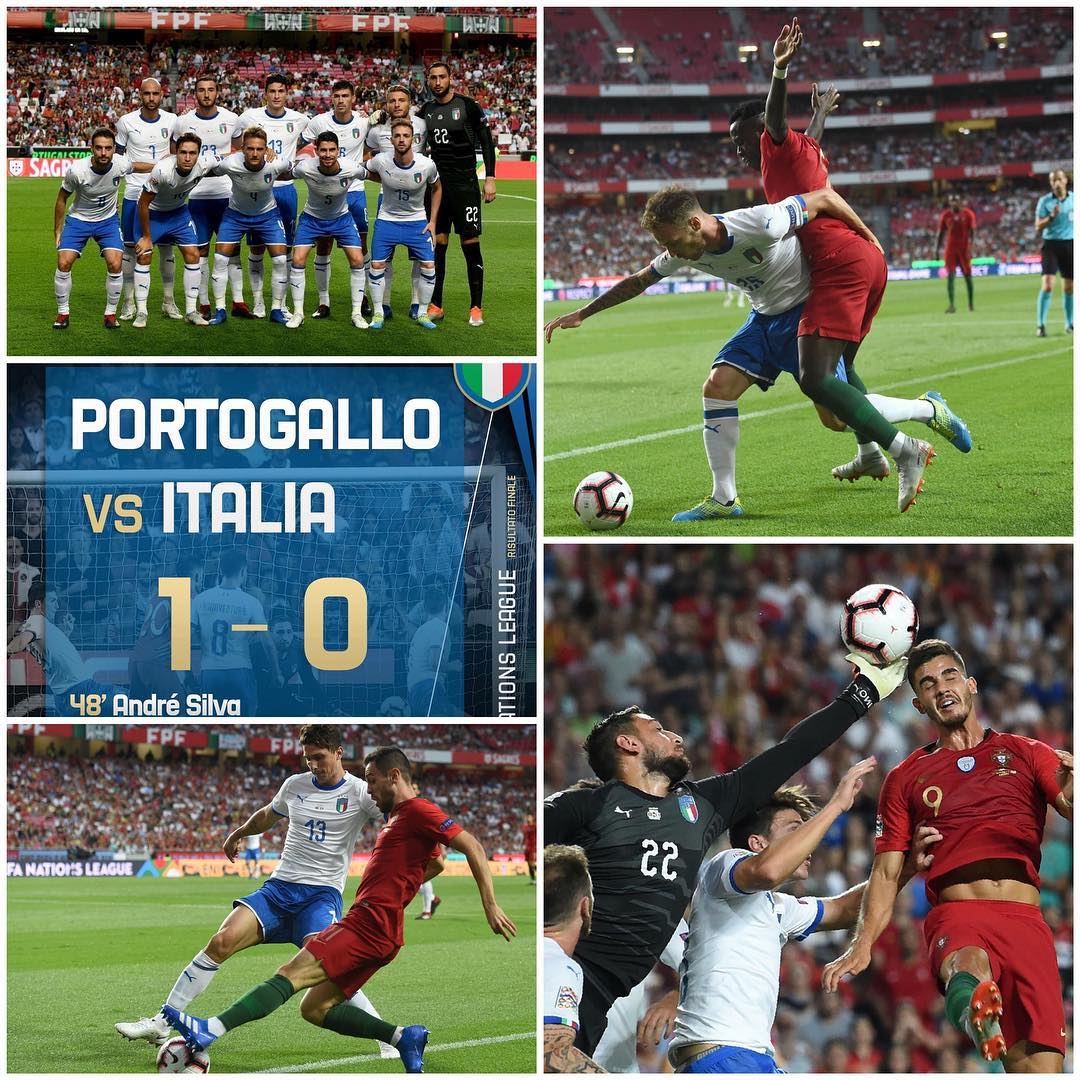 Portugal 🇵🇹 1 Italy 0. Another disappointing performance by Mancinis Italy in their Nations League tie in Lisbon. No creativity and No chances. Looking bleak to top the group. Forza Azzuri. #portugalvsitaly #italy #portugal #azurri