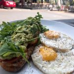 Smashed Avo & Toast at @doppiozerosa Greenside #breakfast #breakfsstideas #eggs #smashedavo #doppiozero