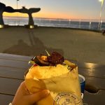 Falafel guy on seapoint promenade By Nafiyah Mayet. Sublime evening in the Cape #falafal #seapoint #seapointpromenade #middleeasternfood