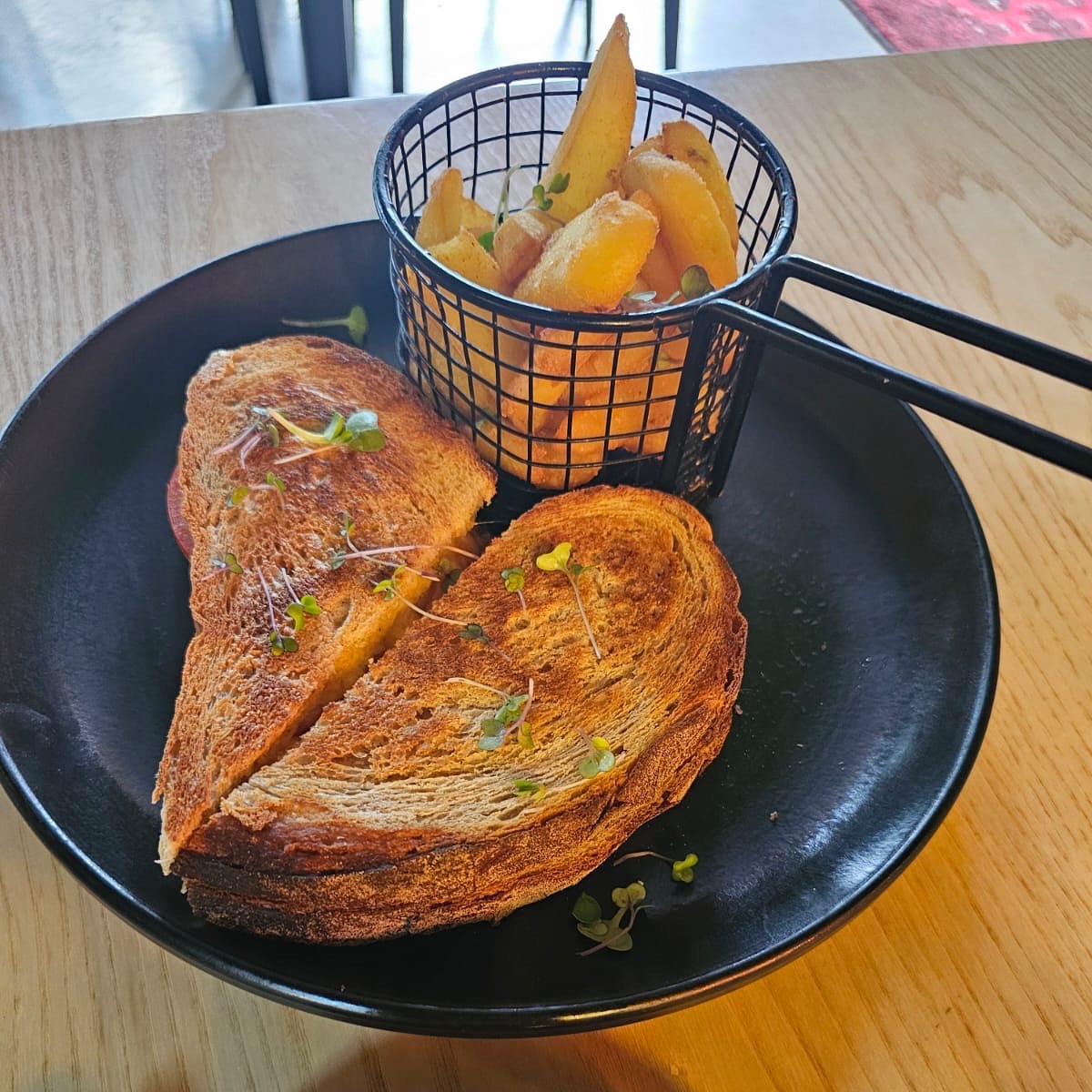 Some mornings you just feel for an Old school Toasted Cheese at Shift Espresso in Newlands, Cape Town @shiftespresso_official