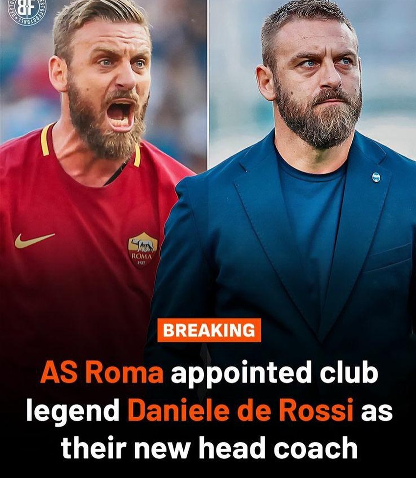 Roma appoint Danielle De Rossi. Roman Thru and Thru. #roma #romaderossi #daniellederossi
