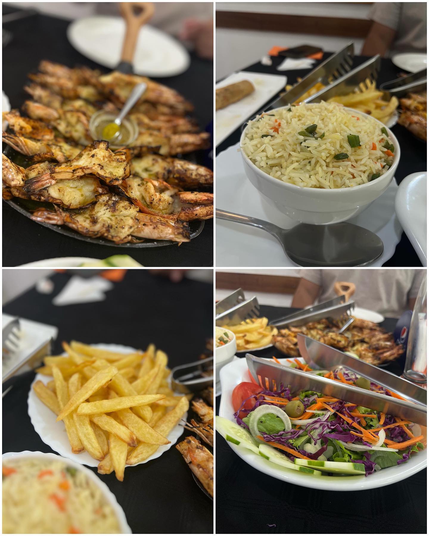 🇲🇿 Prawns for lunch at Pizza E Grill in Beira, Mozambique by @wolvee19