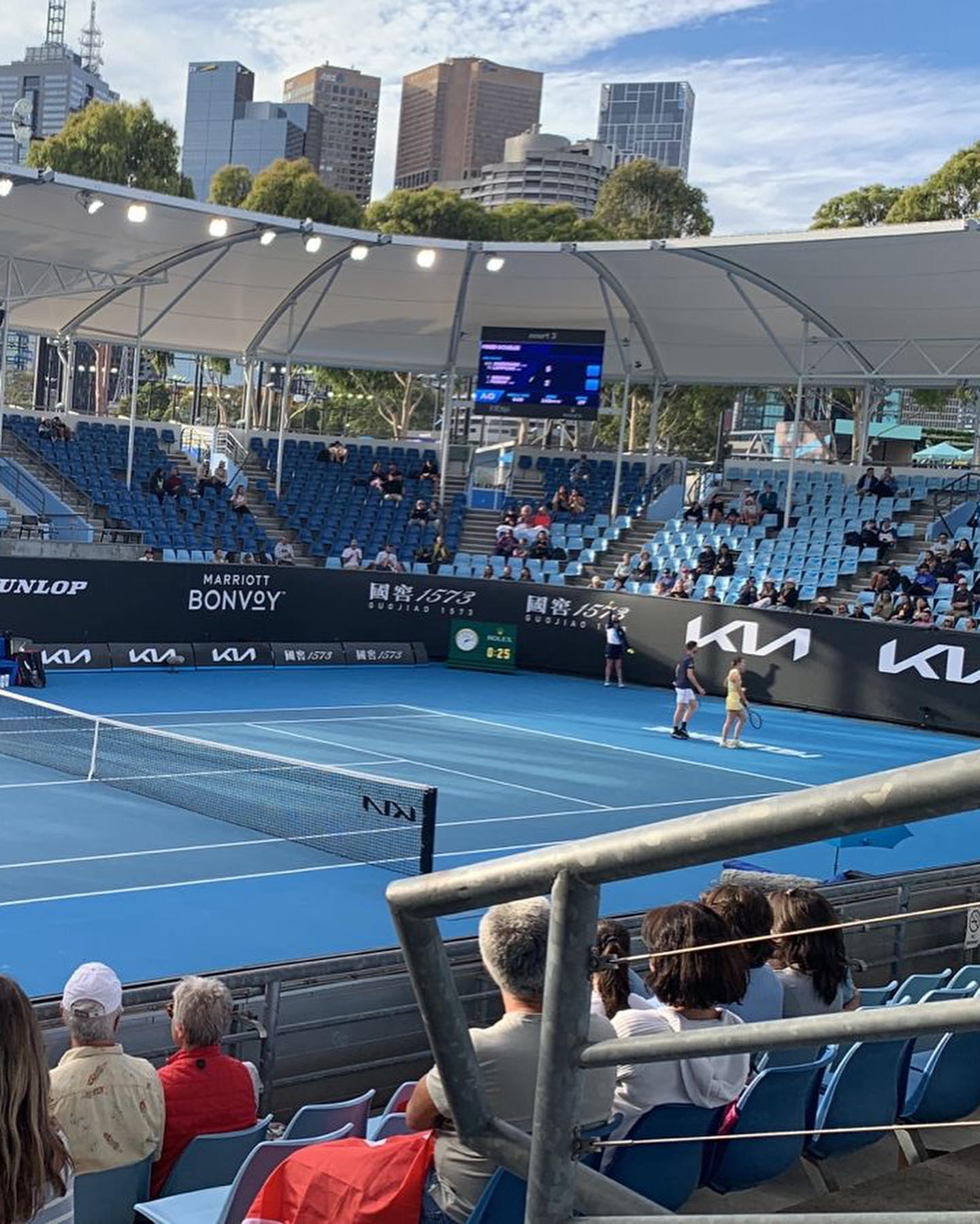 Mixed doubles and Action on Day 9 of the Austrailian Open in Melbourne by @joe.moola #austrailianopen #melbourne #ausopen #ozopen #austrailia #tennis