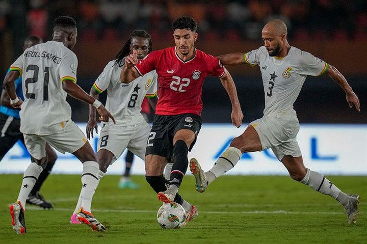 Ghana 2 Egypt 2. Top game last night. I enjoyed watching this clash. Ghana should be angry though as they conceded two soft goals. Lots of Sijdahs and the Nazr of the MANCS as Salah goes off with a hamstring injury. Top clash though and the group is open.#afcon2024 #ghana #egypt #ghanavsegypt