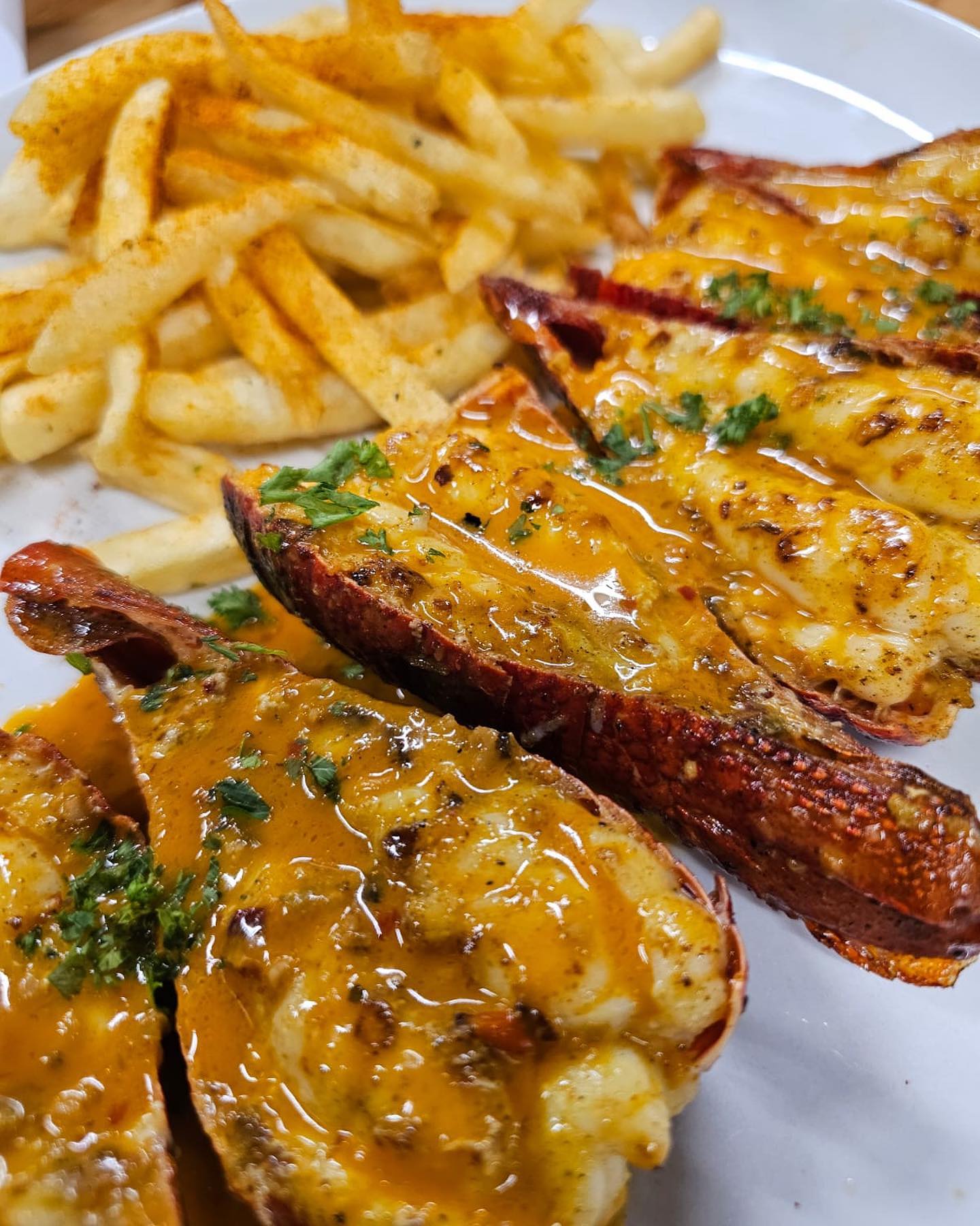 Crayfish Tails at @tasca_mozambique at Makers Landing, Cape Town #halaal @makerslanding