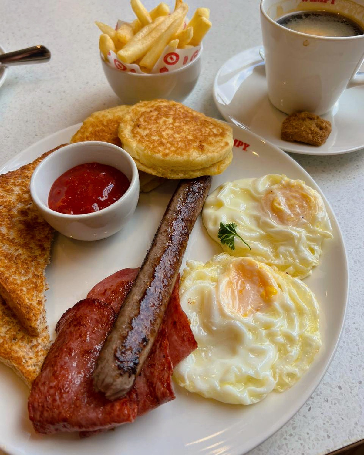 Breakfast at @wimpyrosebank #halaal ️