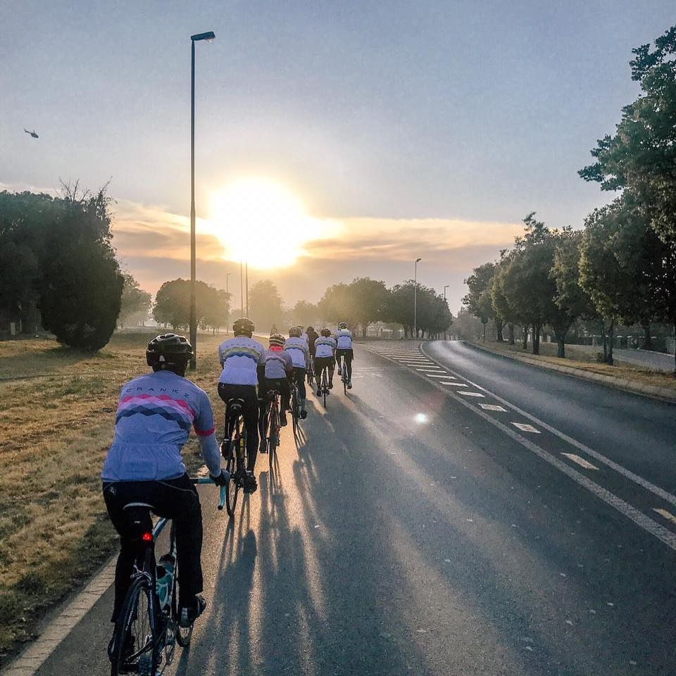 Early morning ride into the sunrise by @team.crankz makes our pic of the day,Gauteng South Africa #bicycle #bike #cycling #bikelife #mtb #cyclist #cyclinglife #roadbike #cycle #velo #bikes #bikeporn #bici #mountainbike #cyclingphotos #sport #instabike #ride #instacycling #cyclingshots #bicicleta #biker #mtblife #photography #bikestagram #training #roadcycling #bikeride #ciclismo #bhfyp