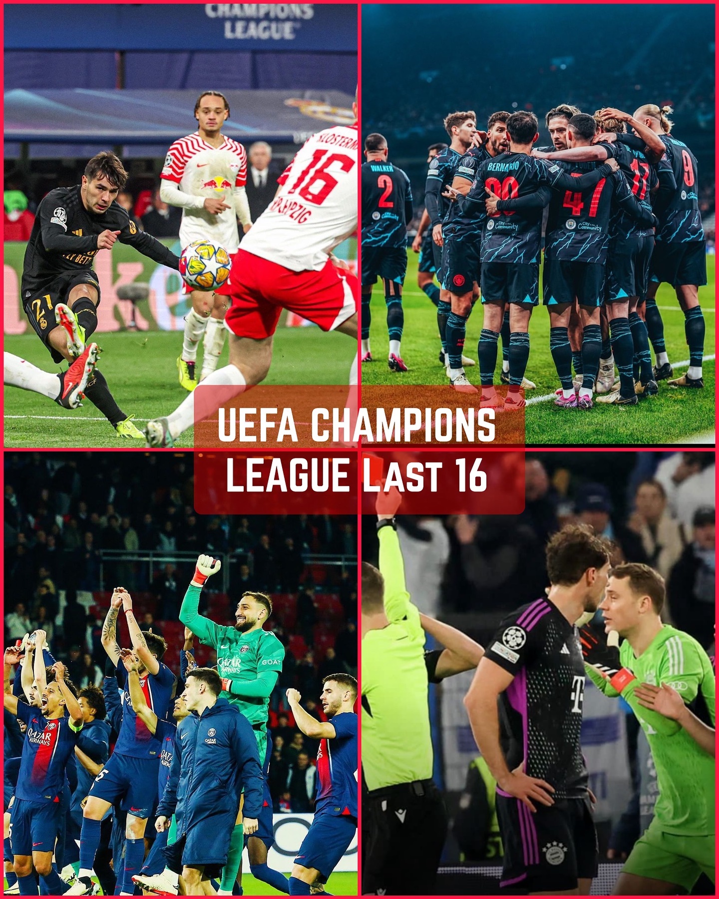 The first half of the UEFA Champions League round of 16 concluded on Wednesday. PSG beat Real Sociedad 2-0. Lazio upset 10 man Bayern in Rome beating them 1-0. The curse of Harry Kane 😀. On Tuesday Real Madrid beat Leipzig 1-0 and Citeh beat Copenhagen 3-1. Let’s see what happens next week#uefachampionsleague #leipzigvsrealmadrid #fccopenhagenvsmancity #psgvsrealsociedad #laziovsbayernmunich