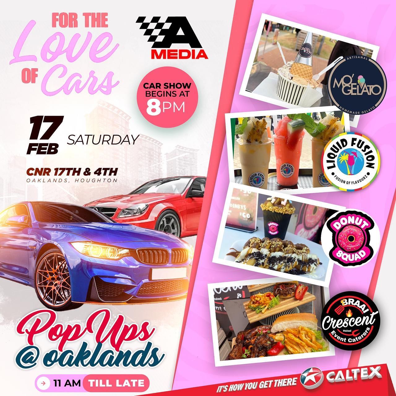 This Saturday @caltex_oaklands for the love of cars… catch crescent braai from 11:00 - till late. Go and get your fix. #popup #halaal #braai #goodfood #weekendvibes #supercar