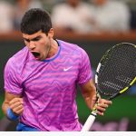 The BNP Paribas Masters 1000 in Indian Wells yielded no upsets so far on an interesting day. My man Alcaraz beat Matteo Arnaldi in three sets after losing the first set. Good wins for Sinner, Tsitsipas,Shelton and the likes. Andy Murrays run ended at the hands of Rublev. Enjoying the tourney so far#tennis #atpmasters1000 #indianwells #alcaraz #sinner #rublev