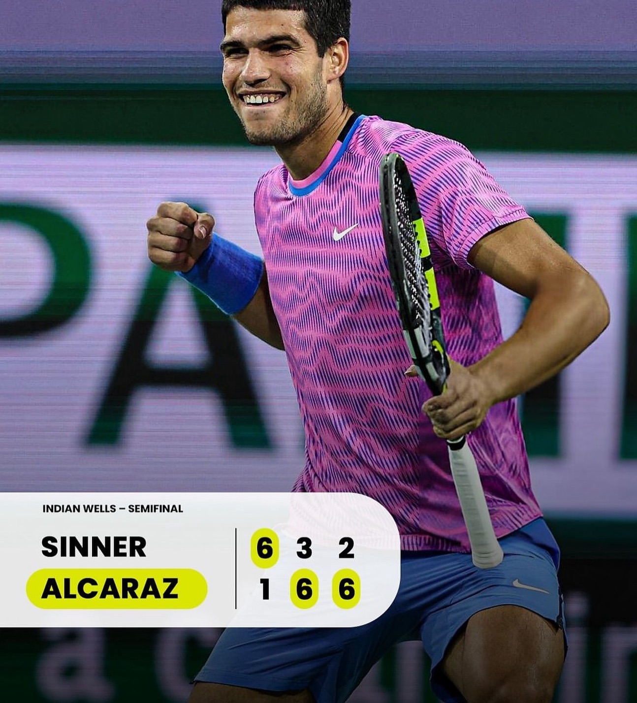 Carlos Alcaraz beat Jannik Sinner in 3 Power Sets. Whatta Game. Im gonna enjoy the Tennis this year. Hel face Medvedev In tonight’s final. Medvedev beat Tommy Paul in the other semi#tennis #alcaraz #alcarezvsmedvedev #sinner #indianwells #atpmasters1000
