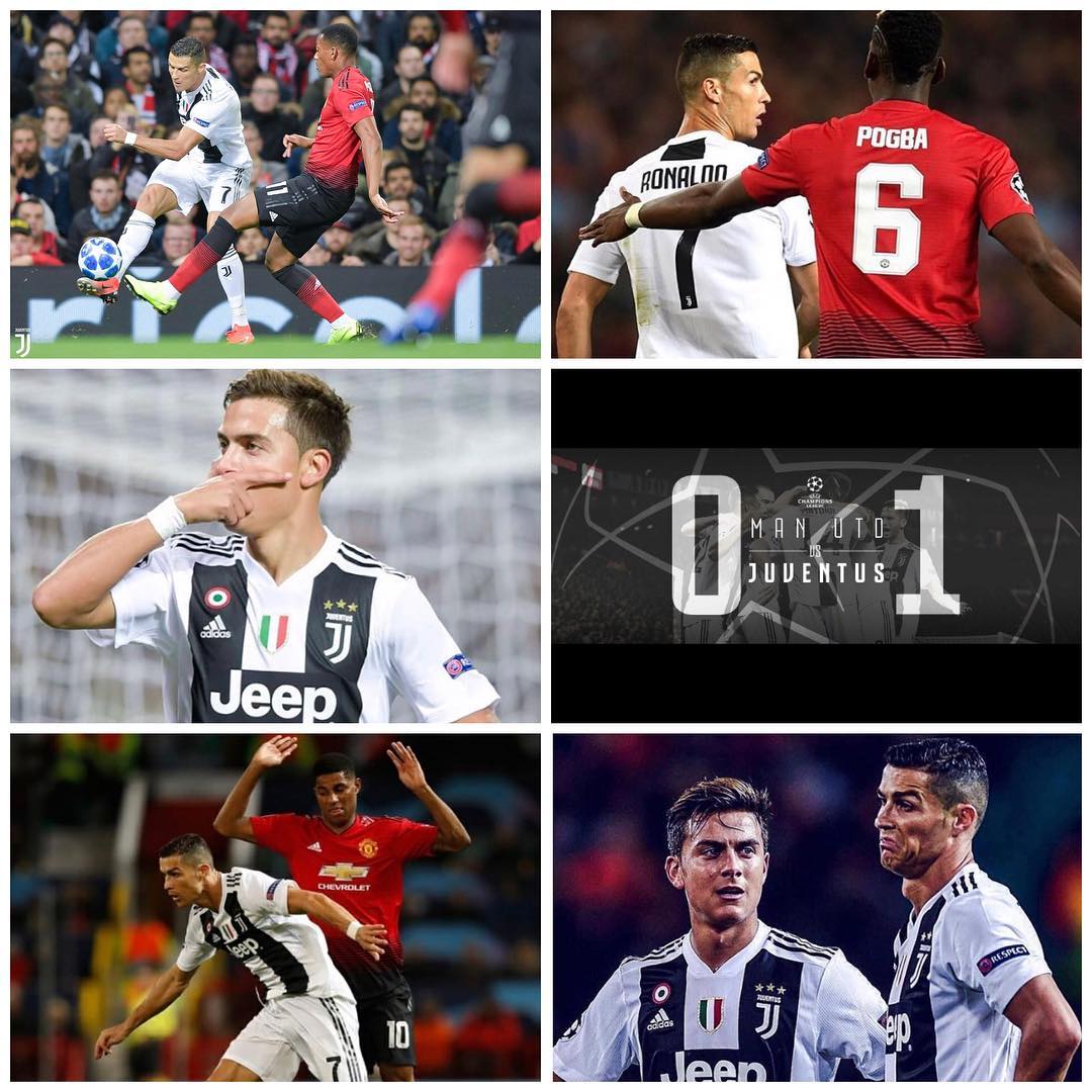 Man Utd 0 Juventus 1. Dybala goal secures a big 3 points. Better second half from the MANCs but I’m happy with the Juve performance. How were the DDG saves. Forza Juve-We await them in Turin. Valencia and Young boys drew. Good wins also for Man City,Ajax,Bayern and Real Madrid#manutd #juventus #manutdvsjuventus #juve #forzajuve #bianconero #uefachampionsleague #oldtrafford