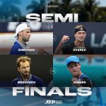 Dimitrov Stuns Alcaraz in Miami. The Semi final line up is complete. The Bulgarian played amazing tennis to beat Alcaraz. I’m going for Sinner now#atpmasters1000 #miami #miamimasters1000 #dimitrovvsalcaraz