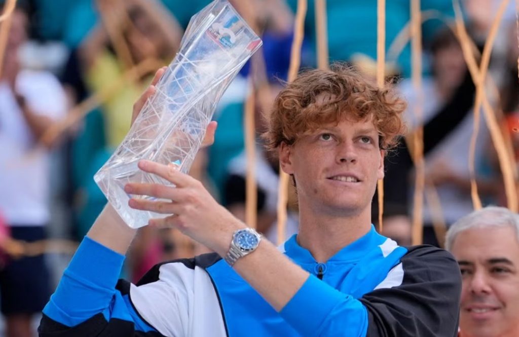 Sinner is the Champion in Miami. Sinner beat a valiant Dimitrov 6-3 6-1#sinnervsdimitrov #atpmasters #atpmasters1000 #champion #sinner