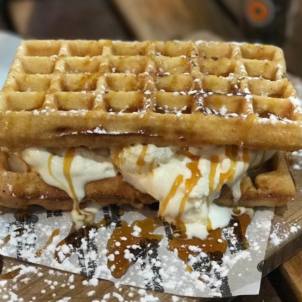 A Waffle will hit the spot right now. Pic at Rocomamas Melrose Arch @rnbfamilyfoods