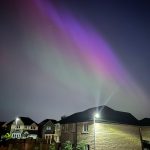 The Northen Lights as seen from the White Lee Area of Batley, Yorkshire . The second is Purlwell Lane Mosque in Batley #travel #travelpics #northernlights