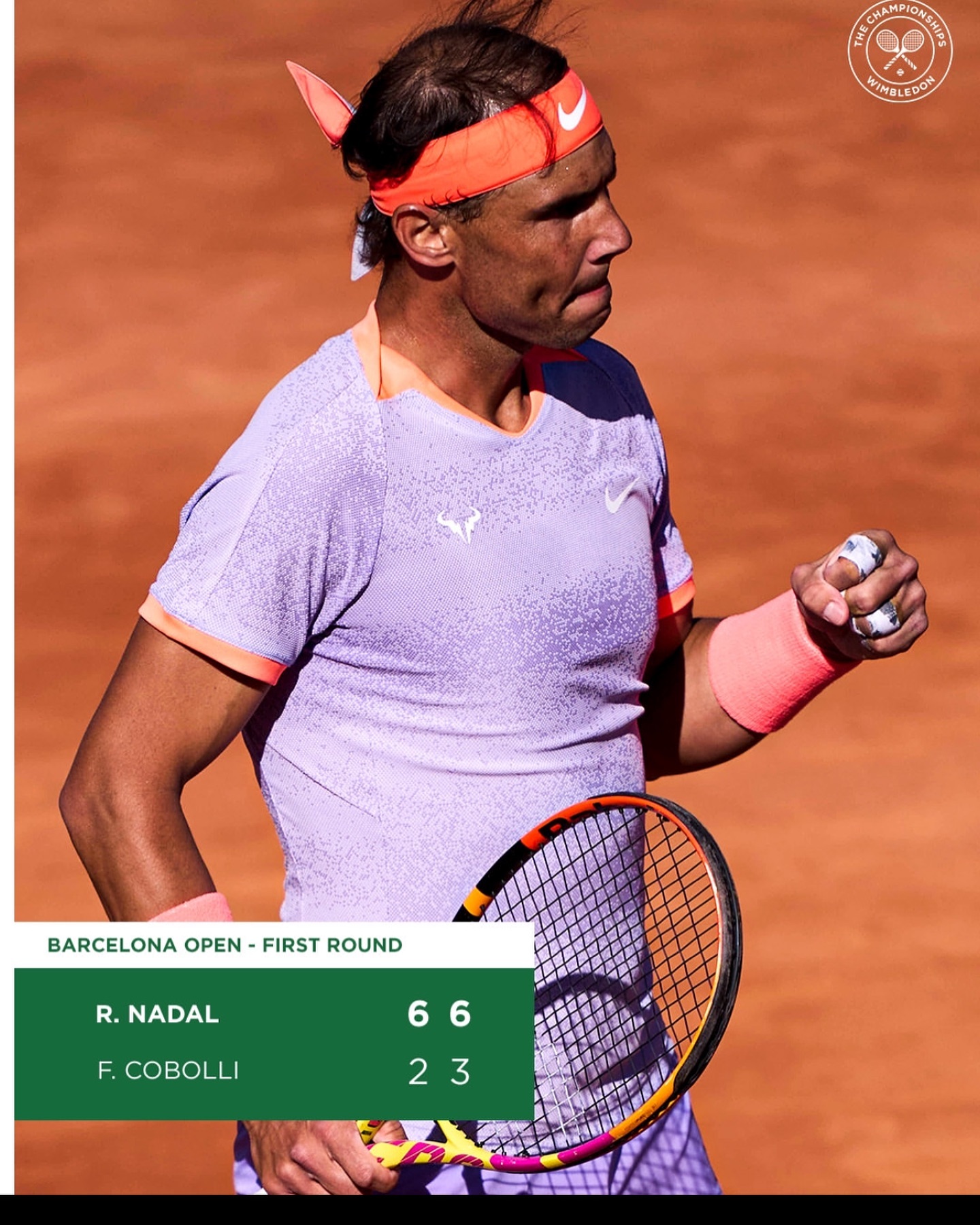 Good to see Rafa Nadal back on clay in Barcelona and winning