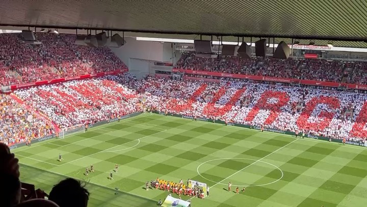 YNWA at Anfield as Klopp bids farewell. Goodbye Kaiser. You will be missed#liverpool #lfc #ynwa #kloppfarewell #klopp #jurgenklopp