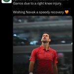 Tragic for Djokovic. The tourney opens up now completely. Vamos Alcaraz