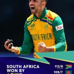 SA beat Bangladesh by 4 runs. That was close. Thoughts on the match ?