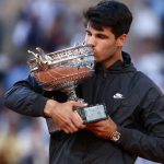 Jeau,Set Match Alcaraz. Alcaraz beats Zverev in a 5 set thriller at Roland Garros. Capped of a Top Sunday in Sport with the Euros a mere 5 Days Away. Vamos Carlitos and hard luck sasha. I thought the spaniard blew it when he served for the thrid set ad gave it away. But it was a shift and all Alcaraz in the 4th and 5th. Now its off to Wimbledon#frenchopen #grandslam #frenchopenfinal #carlosalcaraz #sashazverev #alcarazvszverev #rolandgaros #paris