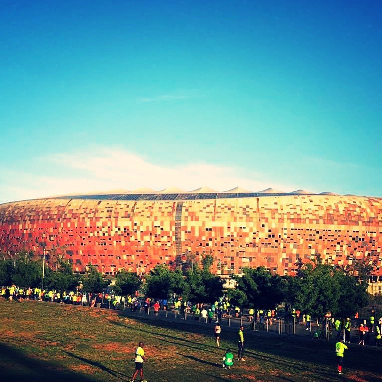 Soweto Marathon with the Majestic Calabash Soccer City Stadium in the background makes our Instagram pic of the day. Pic by Heshaam Emeran#jhb #jozi #sowetomarathon #marathon #run #running #runsa #runner #soweto #jhb #johannesburg #jhbevents #fitness #fitlife #runningmotivation