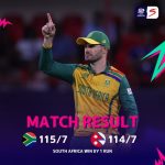 SA Win by 1 Run. Yes against Nepal. What is going on. Is it the wicket. Is it New York