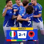 3 points in the Bag for the Azzuri against Albania last night. I enjoyed watching the game and enjoyed seeing the Azzuri again since the World Cup disappointment. No expectations. Earlier on Spain  were rampant against Croatia. The Croats will rue missed chances and missed penalty. Switzerland beat Hungary in the first game. Tonight we easterly await the England vs Serbia game